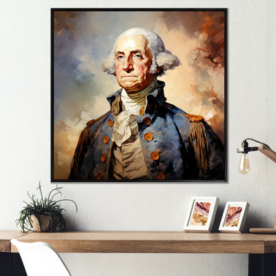 Vintage Portrait Of President George Washington I  PresidentPolitical Wall Art