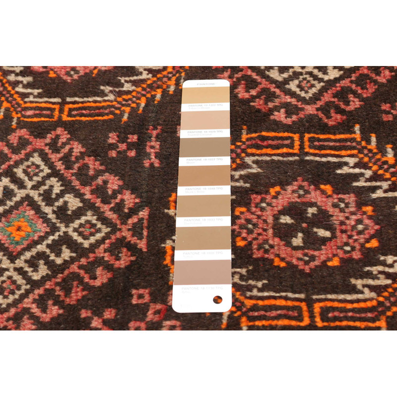 Tapis unique en laine noué à la main 3 pi 4 po x 5 pi 10 po nouvel âge Detlef