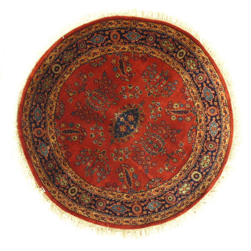 Katriina Oriental Area Rug in Red