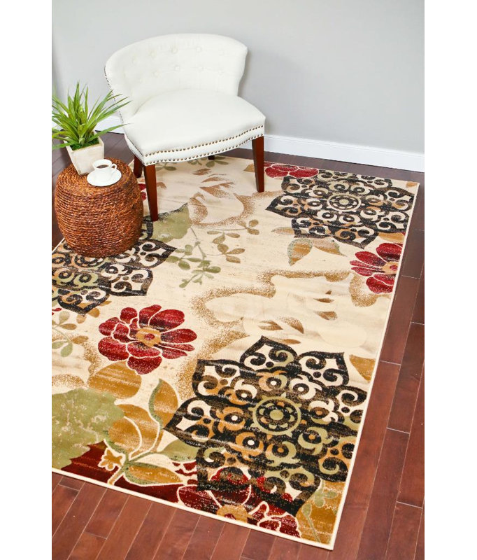 Tapis intérieur / extérieur beige Murphysboro, 8 pi x 10 pi