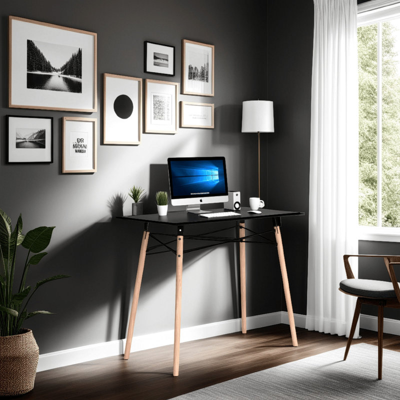 Niyam Writing Desk, Black
