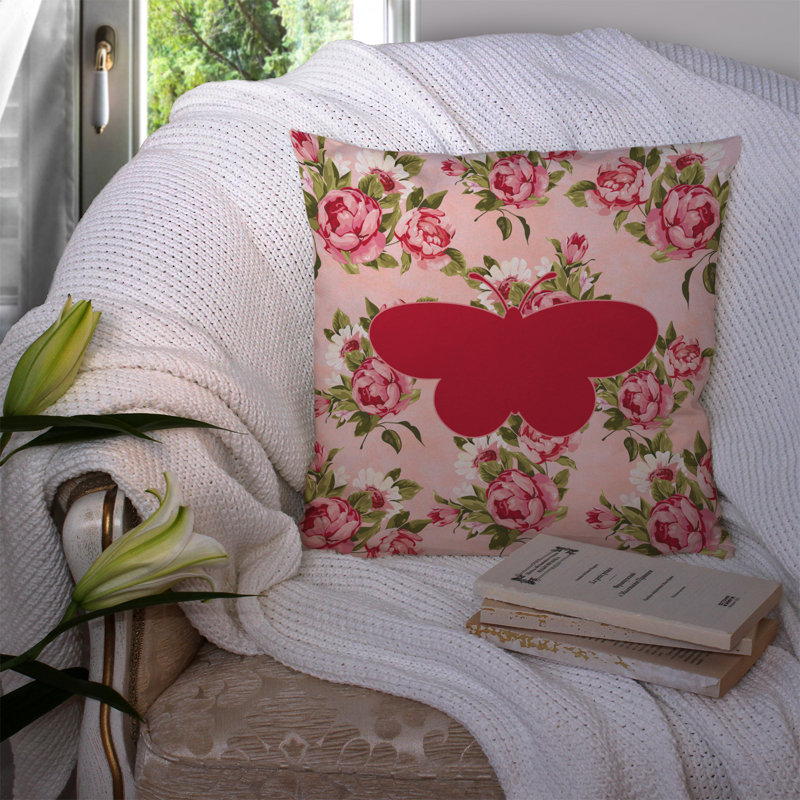  Coussin Butterfly Shabby Elegance, Rose