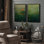 Art mural encadré, rétro, antique et classique pour chambre à coucher - 16 po x 24 po