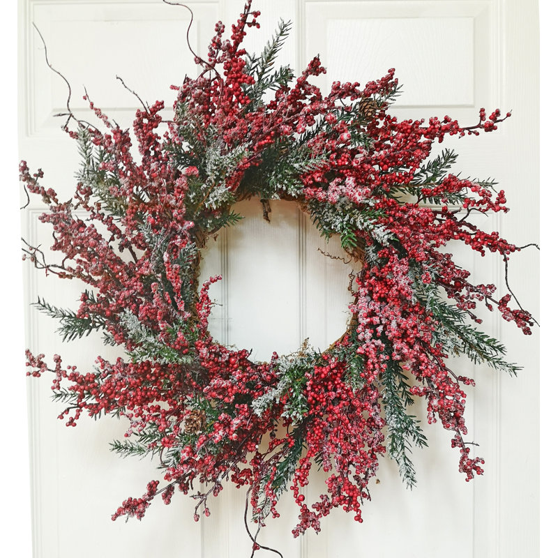 24'' Handcrafted Faux Pine Wreath
