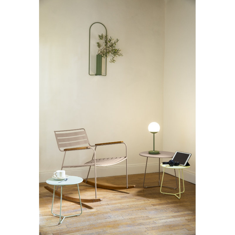 Table d'appoint en acier thermolaqué Cocotte, Muscade, H 14 po x L 13,5 po x l 13,5 po