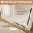44" - 48" W x 76" H Single Sliding Frameless Shower Door with 5/16" (8mm) Glass with Explosion-Proof Film , Stainless Steel Handle Black-117017640