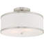 Plafonnier semi-encastré en tissu Enda-88400135-88400137-88400140