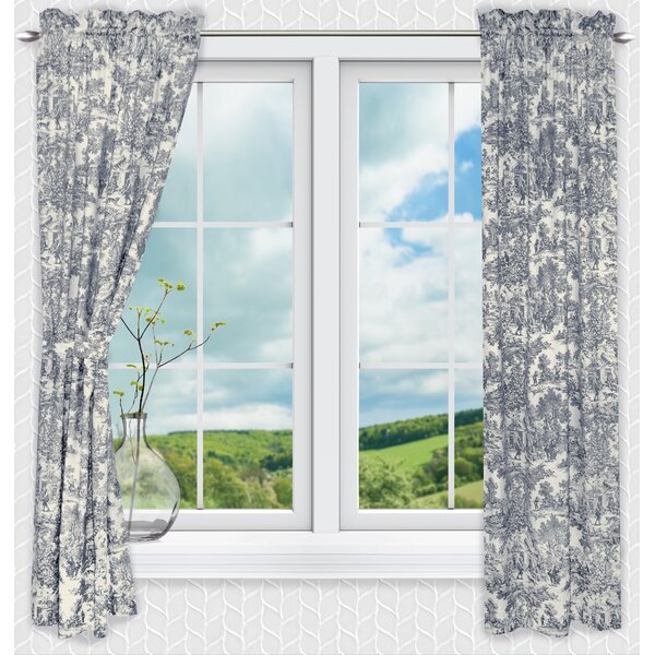 Darby Home Co Amelie Cotton Room Darkening Curtain Pair & Reviews