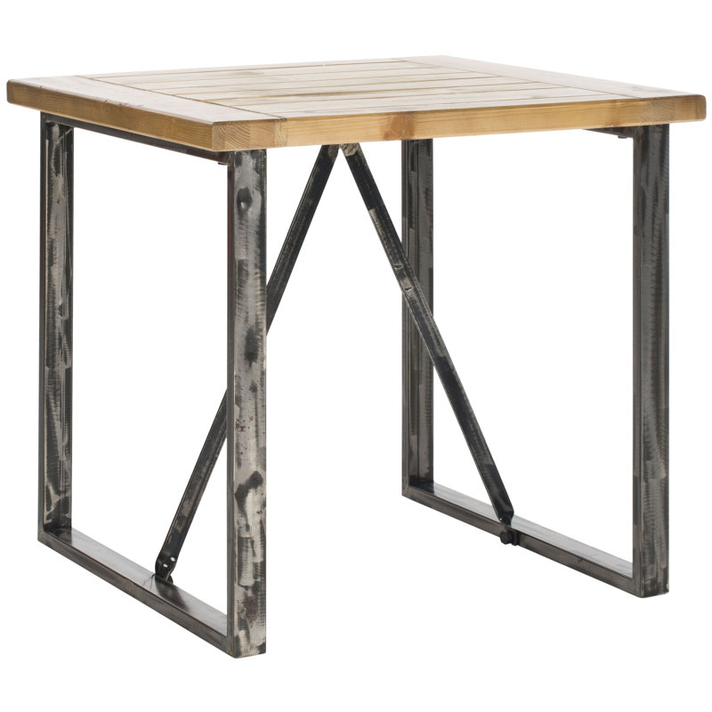 Solid Wood Top End Table