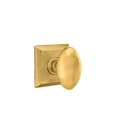 Ensemble de boutons de passage Emtek avec rosette Quincy et bouton d'œuf