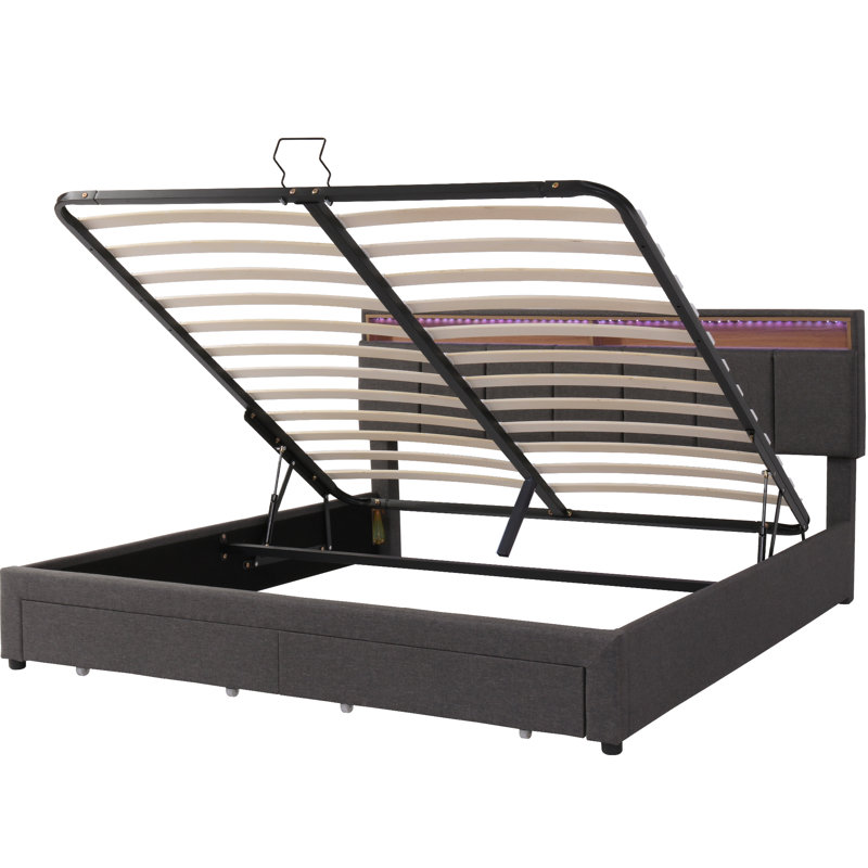 Upholstered Ottoman Storage Bed