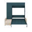 Grand lit escamotable avec canapé et tablettes-1529202408
