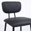 Upholstered Counter Stool with Metal Frame-271538345