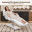Lit de massage hydraulique 2 en 1, convertible en lit plat et en fauteuil, pivotant à 360° et réglable en hauteur.-2103380362