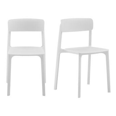 Chaise d'appoint de patio empilable Vowa