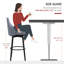 Tabouret de bar rotatif 29,5 po Annaleya-373974285