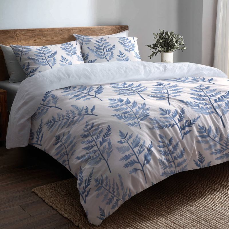 Ensemble de literie 3 pièces Country Farmhouse - Ensemble de housse de couette Floral Mist