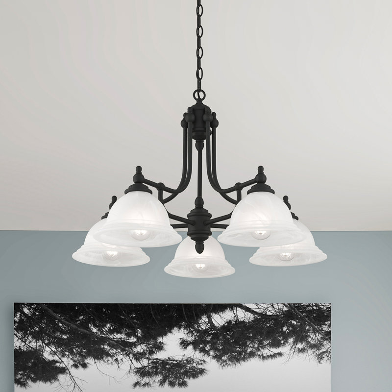 Lustre classique / traditionnel à 3 lumières Mcraney, Noir