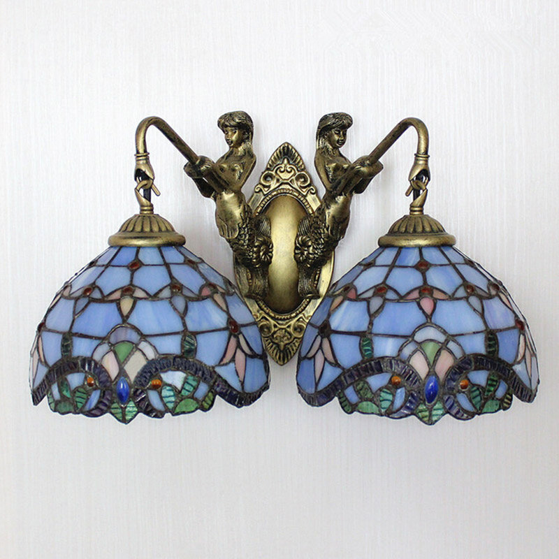 Éclairage pour meuble-lavabo 2 lumières Toka, Bleu