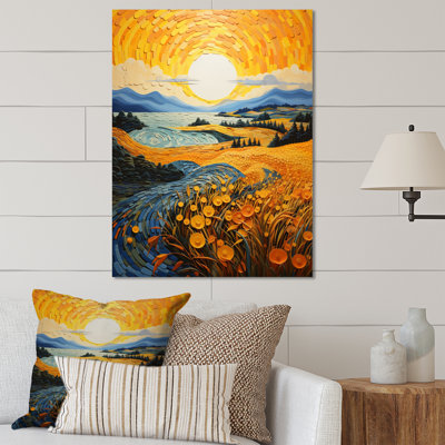 Récolte de Vangogh dans les champs de blé II