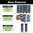 80'' 5-IN-1 Design Colour Solid Pine Wood Unassembled Door Only-91077916-91077904
