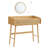 Virdie Boho Vanity Desk with Light Up Mirror, 3 Drawers, Dimmable, Touch Control Light with 3 Color Hues-99712031