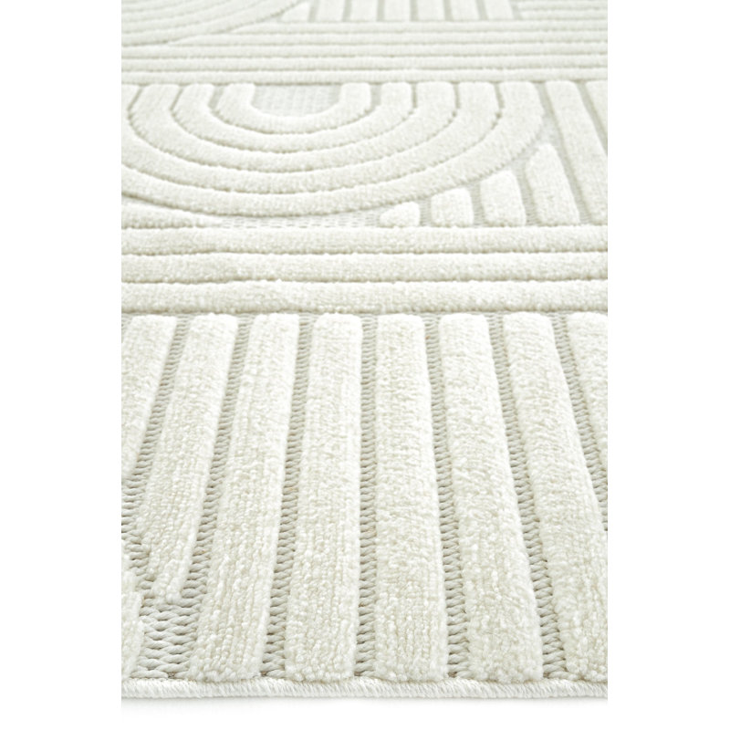 Roghieh Geometric Machine Made Indoor / Outdoor Area Rug, Runner 3'11" x 9'10"