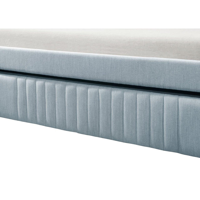Lit de jour simple avec couchette Aaru, Bleu clair