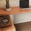 Bureau en bois massif en L Burlywood-670502753-670502752
