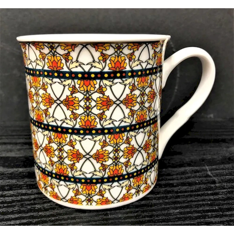 Grande tasse à motif Étienne, Motif floral
