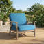 Chaises longues d'extérieur en bois de teck massif avec coussins Montelongo-79186446-79186443