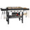 Plaque chauffante au propane de 34 pouces à 4 brûleurs avec tablettes latérales pliantes Royal Gourmet, noir