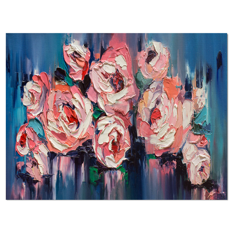 « belle pivoines », reproduction sur toile tendue, H 20 po x l 20 po x P 1 po