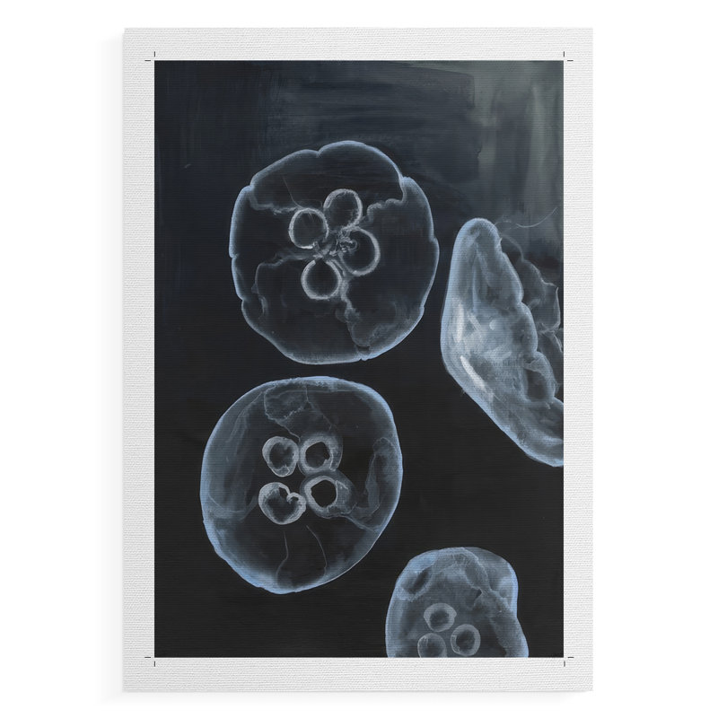 Jellyfish Heaven II -Canvas Print Only - NOT FRAMED, 18" H x 12" W