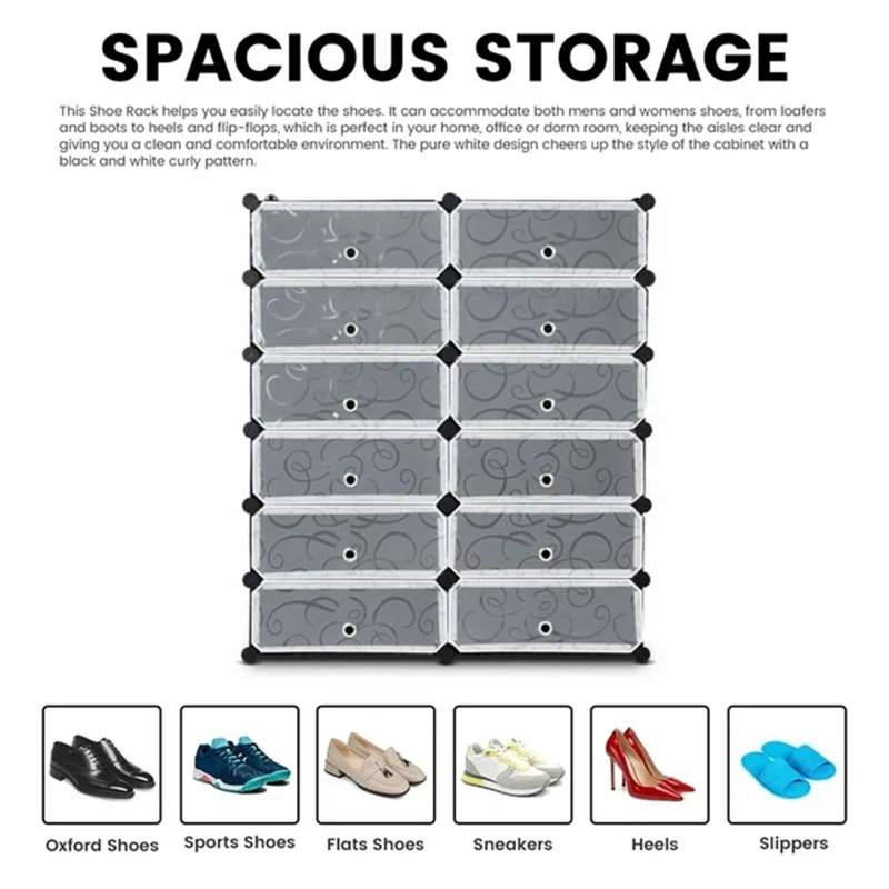 24 Pair Stackable Shoe Storage Box