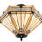 Tonna 3 - Light Tiffany Glass Semi Flush Mount