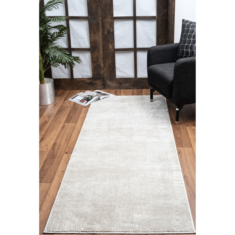 2 Ft. 7 In. Area Rug, Elegance Beige, Stain, For Daily Use, Soft And Stylish, Made In Turkey Beige, Texture, 100% Stain , Steam Room