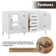 Armanno 60"  Free Standing Double Bathroom Vanity with Quartz Top