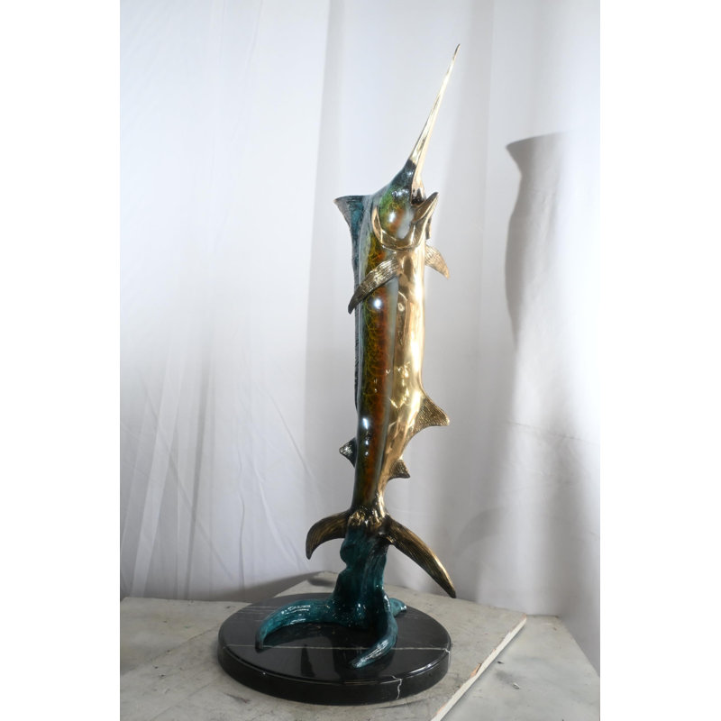Sculpture sur pied en marbre marbré sur mesure 14 po x 14 po x H 41 po