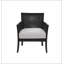 Fauteuil noir en polyester avec 4 pieds-1290226073