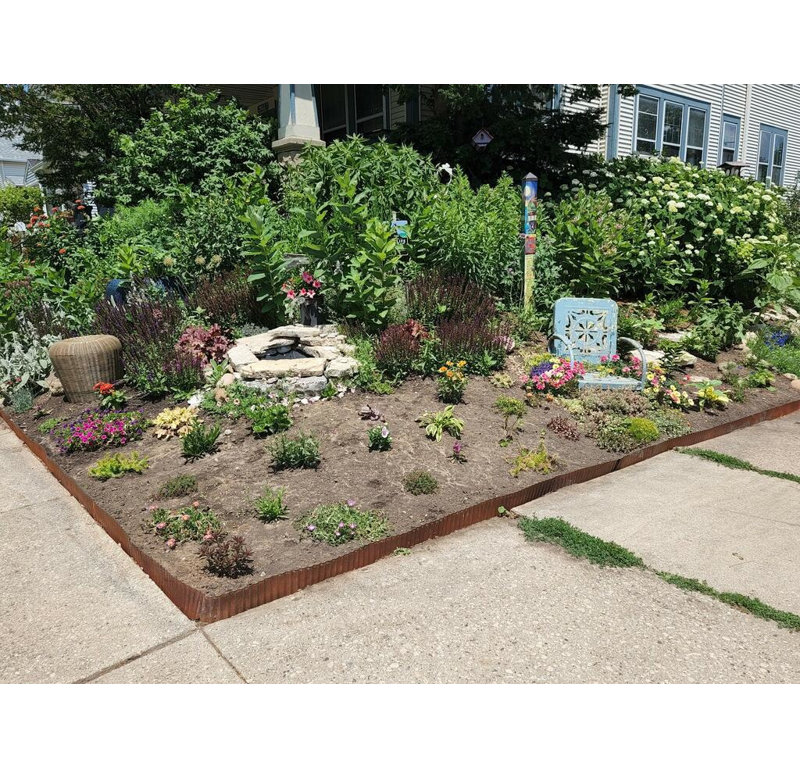 Bordure de jardin, Rouillée, H 6 po x l 120 po