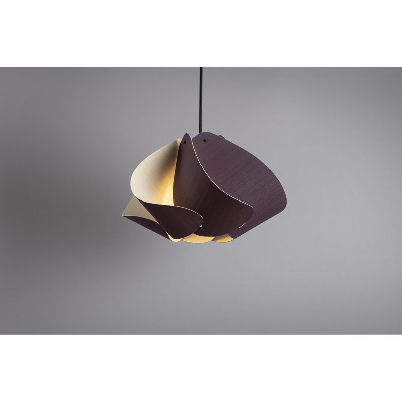 Luminaire suspendu Matilda, H 10,6 po x l 17,4 po x P 17,4 po, Violet