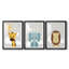 Girafe Sunshine - impression encadrée sur mesure de qualité supérieure - 3 pièces-1999018887-1999018885