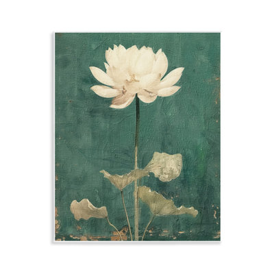 Art floral rétro sur plaque florale par RileyB