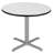 Regency Cain Small Round X-Base Breakroom Table Top, Legs-85752628-85752633-73431350