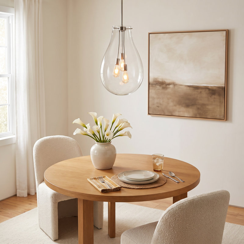 Lorine 3 - Light Single Pendant, 24.75" H x 15.75" W x 15.75" D