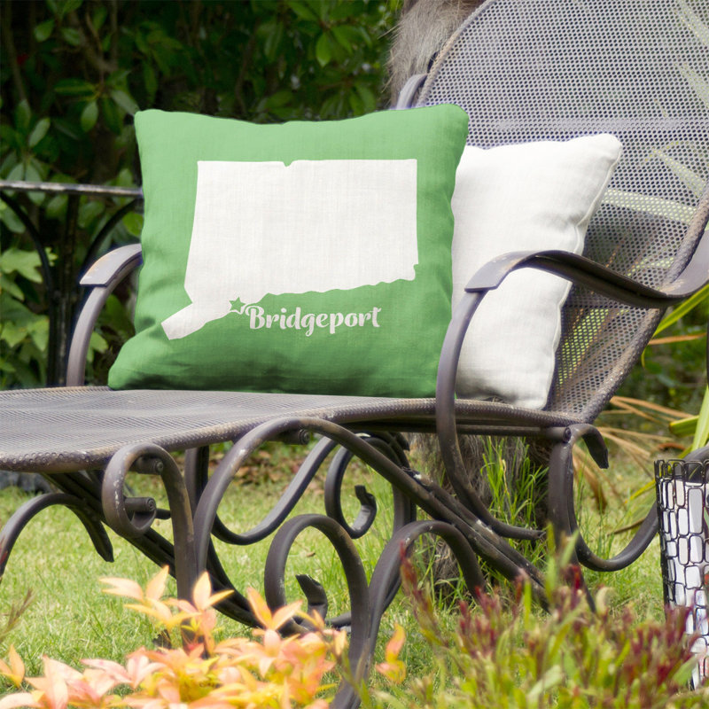 Coussin intérieur/extérieur, Fort Wayne, 26 po x 26 po, Vert