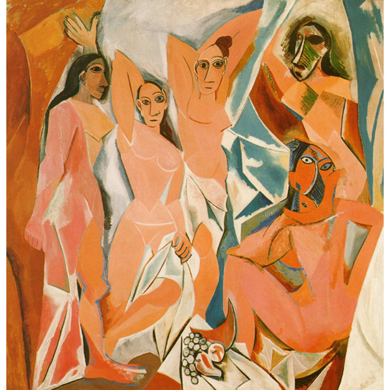 Les demoiselles d'Avignon, 1907, 15" H x 15" W