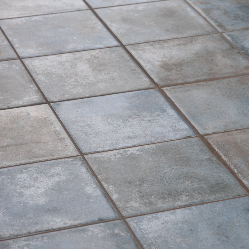 Kings Etna 13" x 13" Ceramic Wall & Floor Tile, Blue