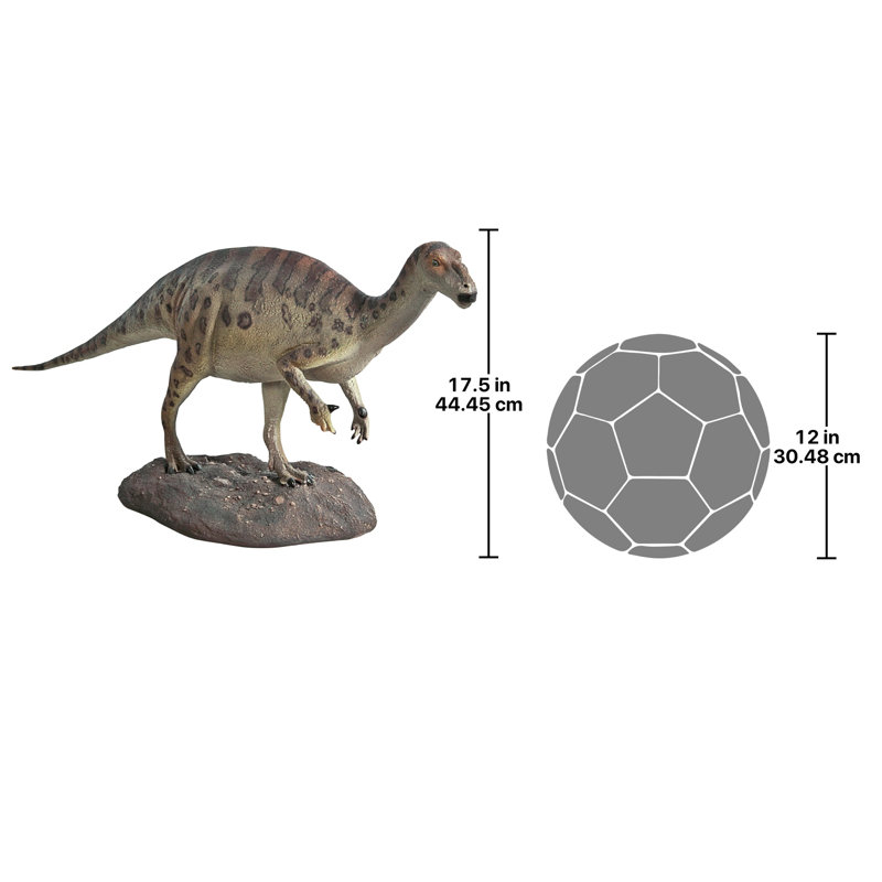 Statue à l’échelle de dinosaure iguanodont